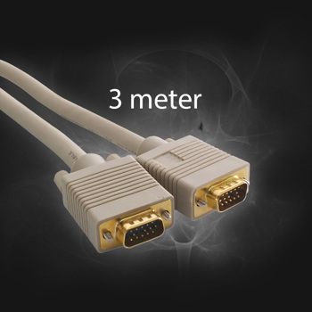 SVGA Kabel 3 m. M/M