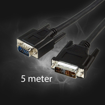 DVI -> VGA 5m Kabel