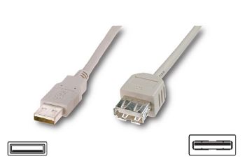 solid heltinde Susteen USB Forlænger 3m. A-A/F