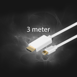 Displayport til Mini Displayport (mDP) 3M kabel