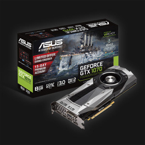 Nvidia Asus GTX1070 8GB Founder Ed.