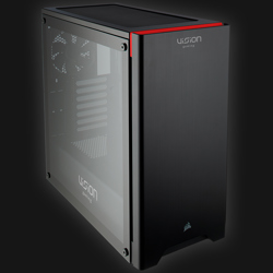 Corsair Carbide 275R Tempered Glass Black VG Edition