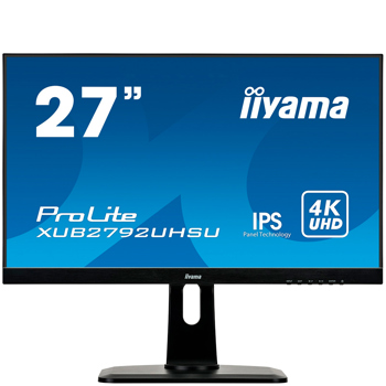 27'' Iiyama ProLite XUB2792UHSU Professionel - 4K - IPS - Højdejusterbar
