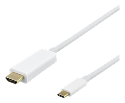 HDMI til USB-C 2m hvid