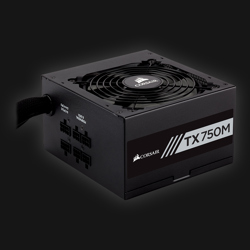 Corsair TX750M 750W 80+ Gold (Semi modulær)