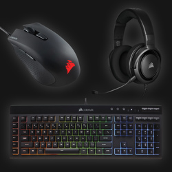 Corsair eSport Gaming Bundle (keyboard, mus og headset)