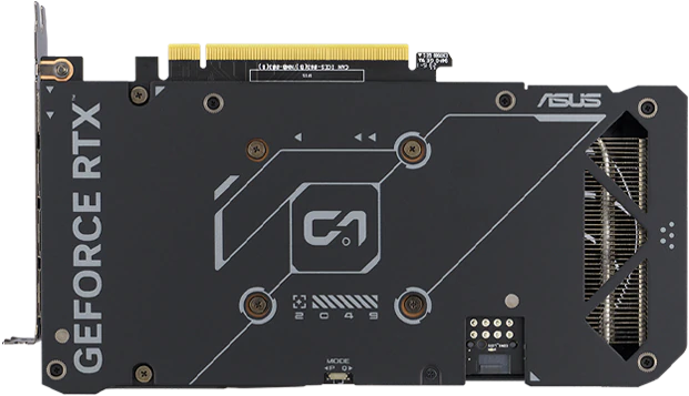 Bagplade på ASUS GeForce RTX 4060 Dual