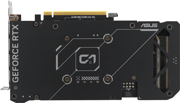 Bagplade på ASUS GeForce RTX 4060 Ti Dual