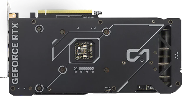 Bagplade på ASUS GeForce RTX 4070 SUPER Dual