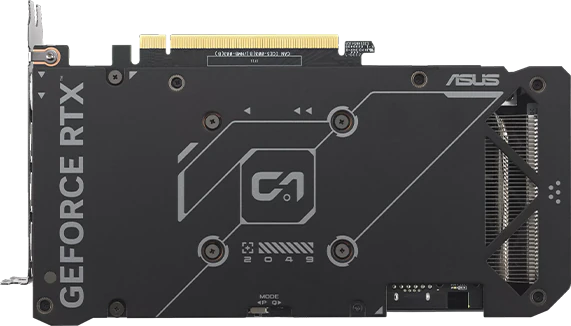 Bagplade på ASUS GeForce RTX 4070 SUPER Dual EVO