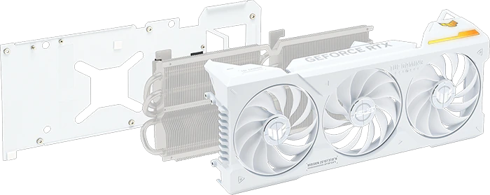 ASUS GeForce RTX 4070 Ti SUPER BTF TUF grafikkort skildt ad
