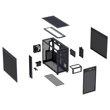 Asus Prime AP303 Mesh Black chassi