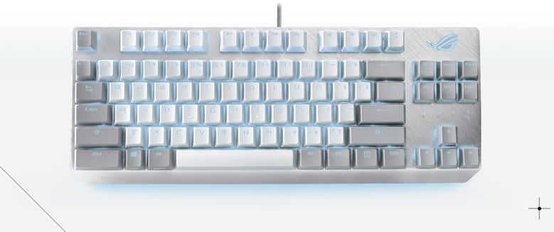 ASUS ROG Strix Scope NX TKL Moonlight White keyboard med baggrundsbelysning