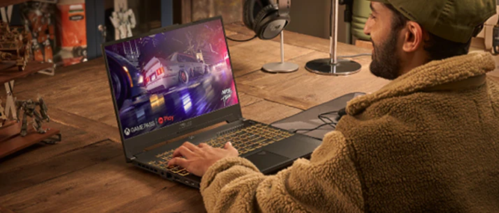 Gaming på Asus TUF Gaming A15 bærbar PC