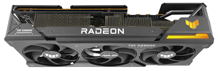 Køleplade på Asus TUF Gaming Radeon™ RX 7700 XT grafikkort