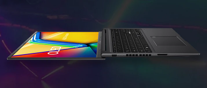 Asus Vivobook 16X OLED (K3605VV) åbnet 180 grader