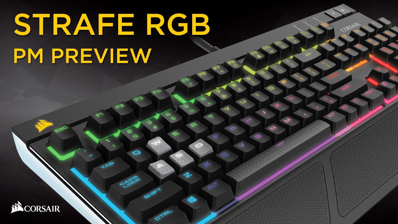 Corsair Strafe RGB and Strafe RGB MX SIlent product manager preview