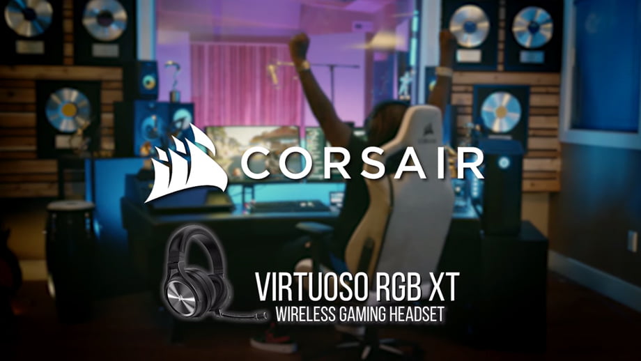 CORSAIR VIRTUOSO RGB WIRELESS XT Gaming Headset – Incredible Sound, Impeccable Clarity.