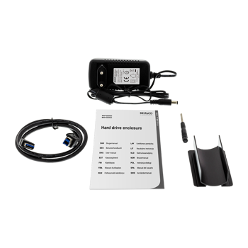 Deltaco 3,5" SATA till USB 3.1 Hårddiskkabinett