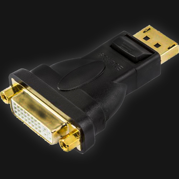 DisplayPort -> DVI-D adapter