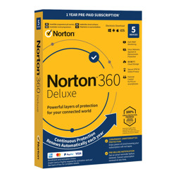 Norton 360 Deluxe - 5 enheder 1 år