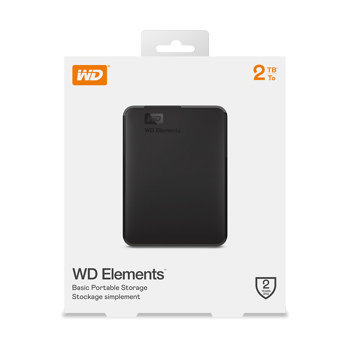 WD Elements ekstern harddisk 2TB USB 3.0