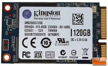 Kingston mS200 120GB SSD mSATA (Bemærk - Ikke 2,5)