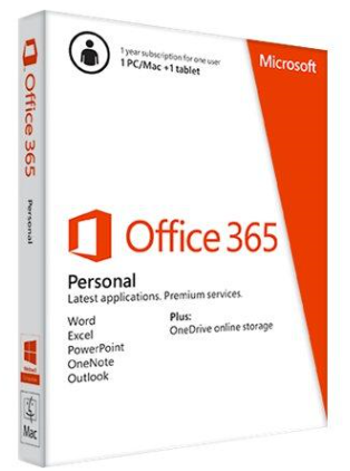 Office 365 Personal (Word,Excel,Powerpoint,Outlook, Access) 1 år 1 enhed