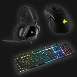 Corsair Pro Gaming Bundle (keybord, mus og headset)