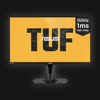 27'' Asus TUF VG27BQ - QHD - 0.4ms - 155Hz Gaming - G-Sync comp.