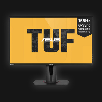 27'' Asus TUF VG27AQ - QHD - IPS - 155Hz Gaming - G-Sync comp.
