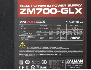 Zalman ZM700-GLX 700W 80+ strømforsyning