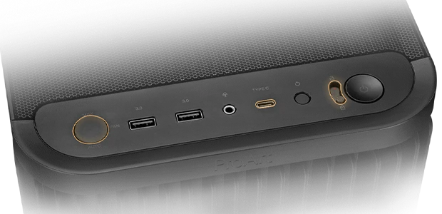 Frontpanel på Asus ProArt PA401 kabinet