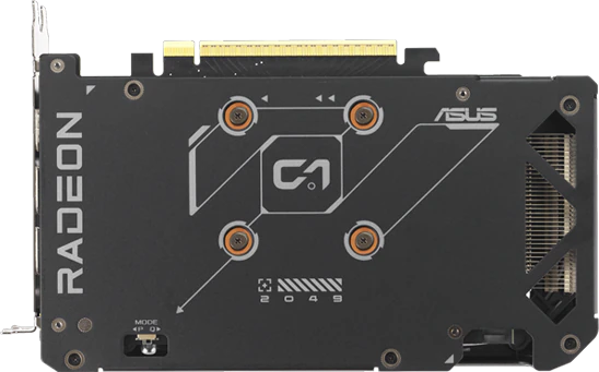 Bagplade på ASUS Dual Radeon™ RX 9060 XT