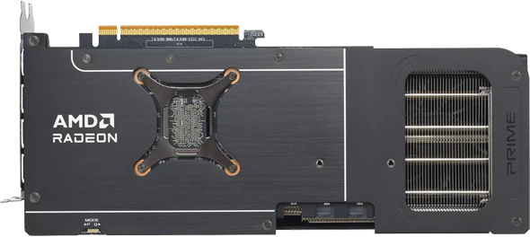 Bagplade på ASUS Prime Radeon™ RX 9070 GRE