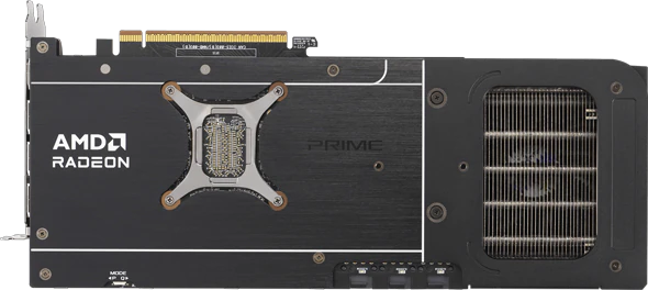 Bagplade på ASUS Prime Radeon™ RX 9070 XT