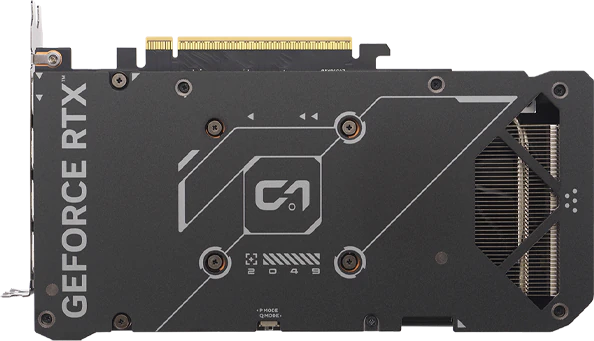 Bagplade på ASUS GeForce RTX 5060 Ti