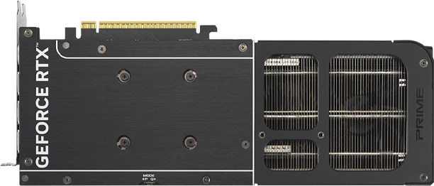 Bagplade på ASUS GeForce RTX 5060 Ti