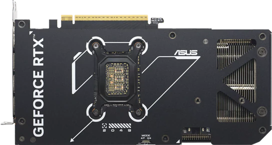Bagplade på ASUS GeForce RTX 5070 Dual