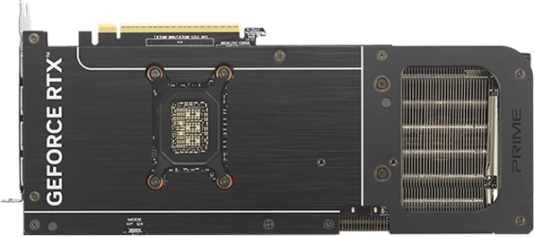 Bagplade på ASUS GeForce RTX 5070 Ti