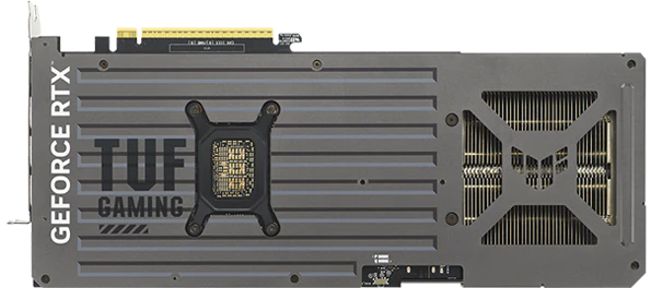 Bagplade på ASUS GeForce RTX 5070 TUF Gaming