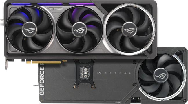 ASUS ROG Astral GeForce RTX 5080 grafikkort blæsere