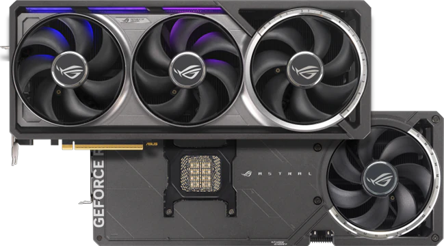 ASUS ROG Astral GeForce RTX 5090 grafikkort blæsere