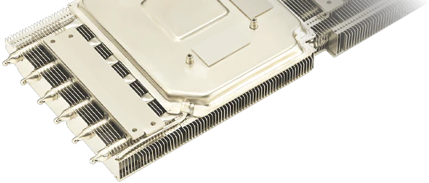Dampkammer i ASUS GeForce RTX 5080 grafikkort
