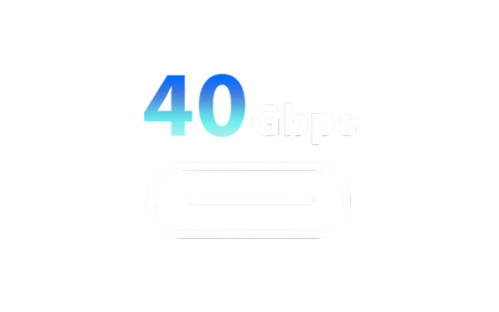 USB-C 40 Gbps logo
