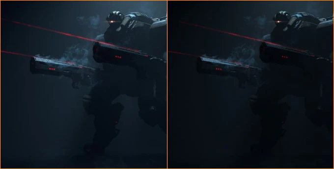 Eksempel på ASUS Shadow Boost