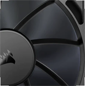 Vinkel på blade i en Corsair RS120 blæser