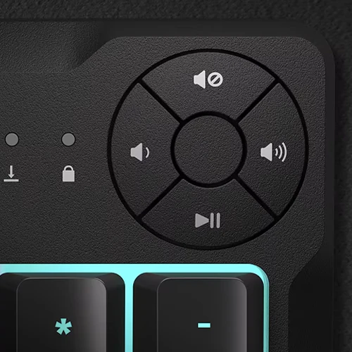 Medieknapper til hurtig kontrol af video og musik