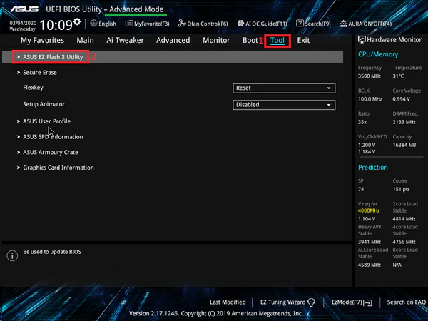 Advanced Mode i BIOS