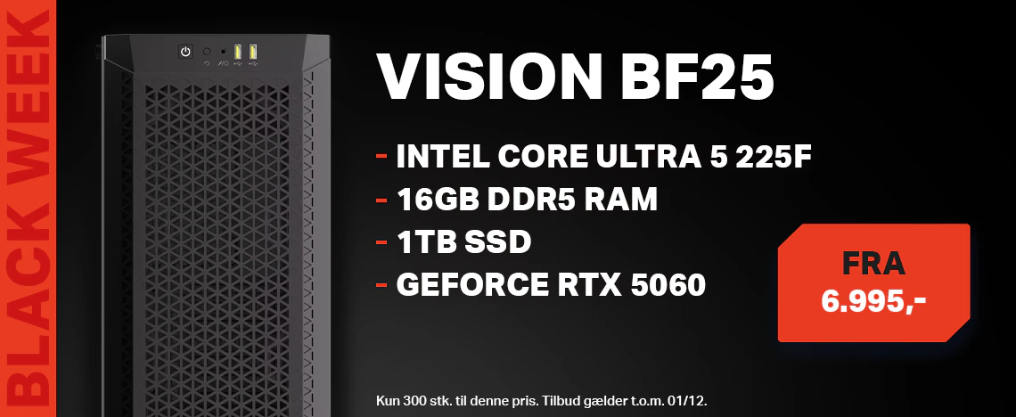 Vision BF25 gaming computer